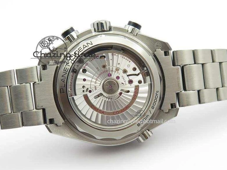 1223 Planet Ocean Master Chronometer Chrono SS OM 1:1 Best Edition Gray Dial On SS Bracelet A Reliable 8180